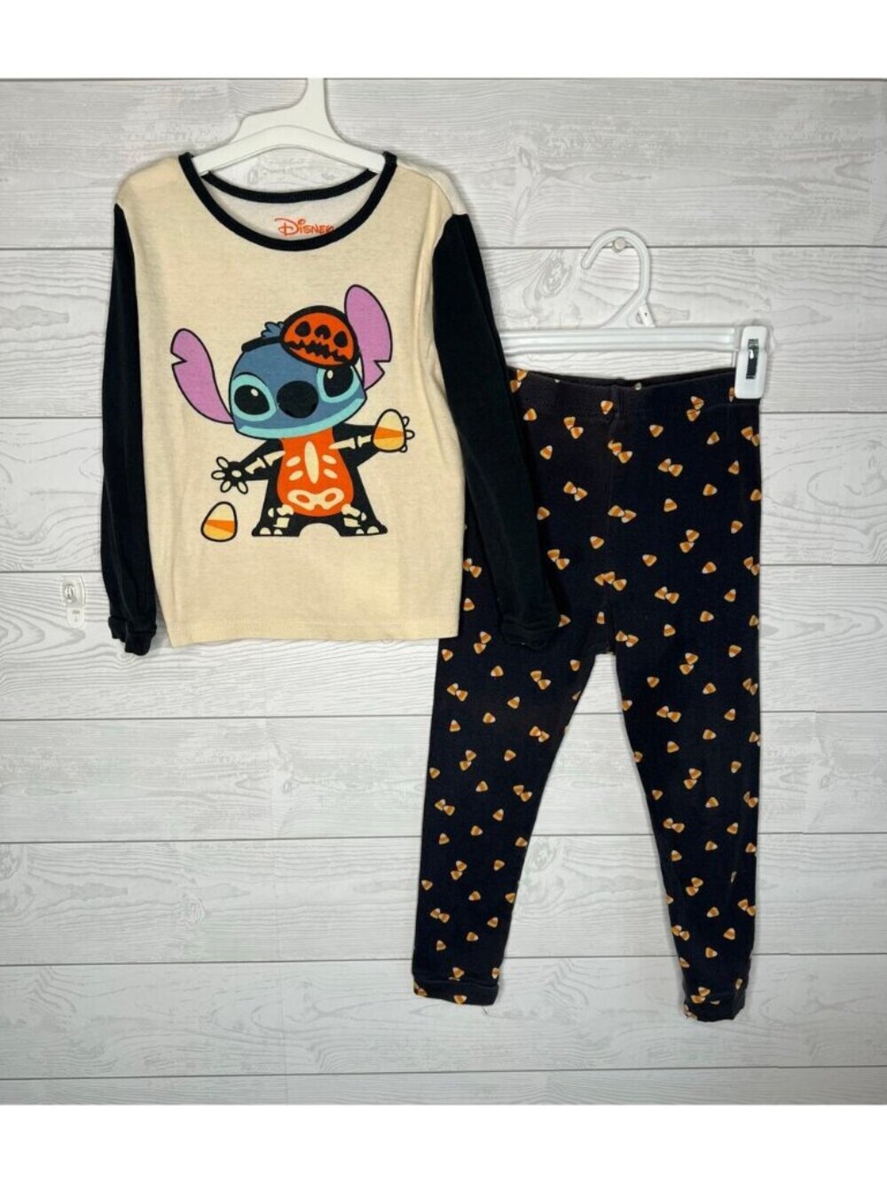 Disney Stitch Halloween Long sleeve Pajama Set Girls Size 6